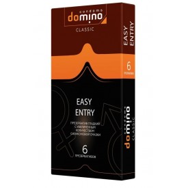 Презервативы с увеличенным количеством смазки DOMINO Classic Easy Entry - 6 шт.